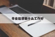 毕业后想做什么工作好_毕业后想做什么工作好？