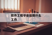 软件工程毕业后做什么工作_软件工程毕业了干什么工作