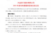 兴业银行：2024年度优先股股息派发方案出炉 最高股息率5.55%