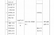平安人寿互助支公司被罚1万元：保险代理人欺骗投保人