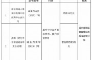 中信保诚人寿威海中心支公司被罚23万元：虚构中介业务套取费用、虚列经营费用