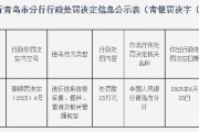 海尔消金被罚25万元：违反信用信息采集、提供、查询及相关管理规定
